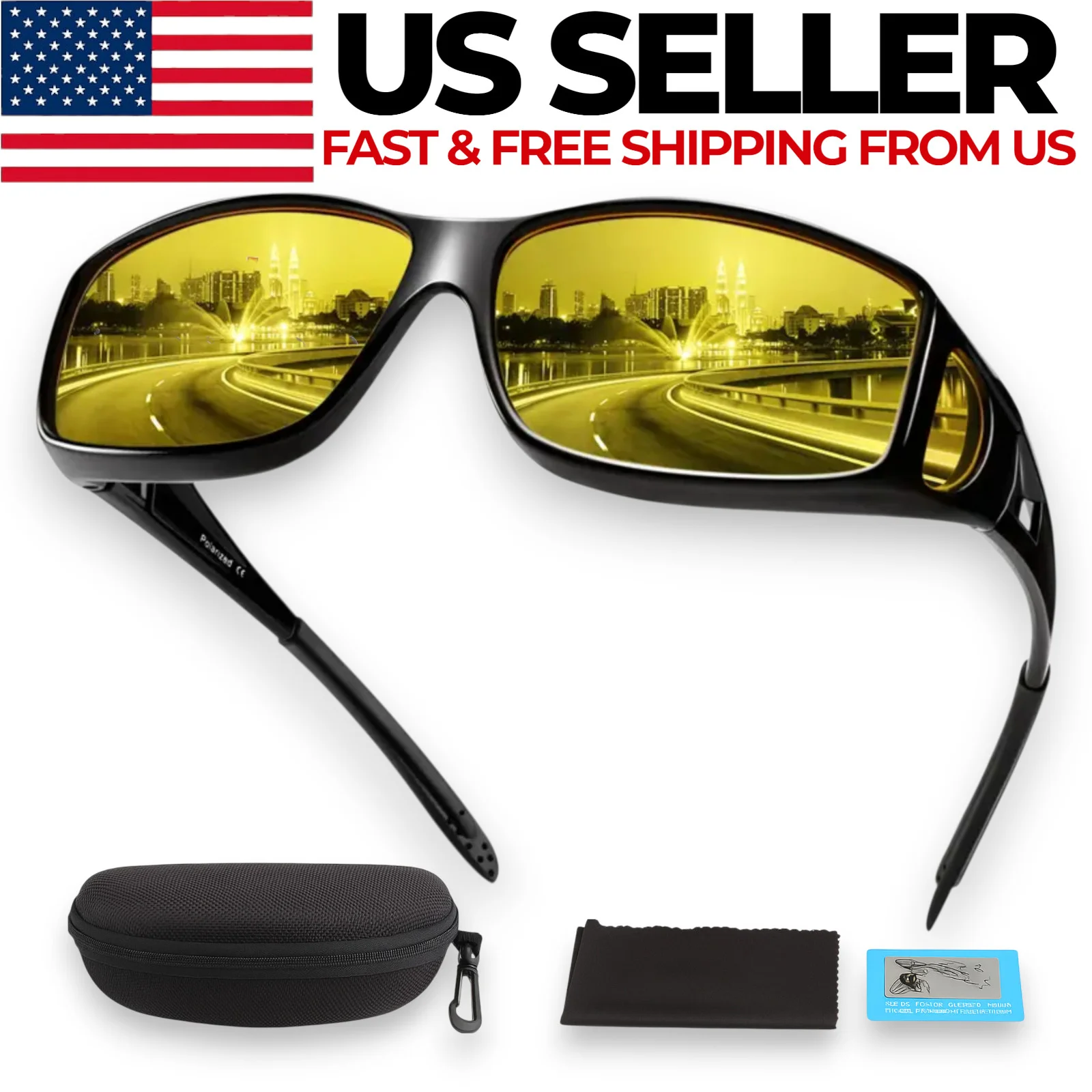 Anti Blue Light Glasses with Red & Yellow Lenses for Better Sleep Men & Women 3