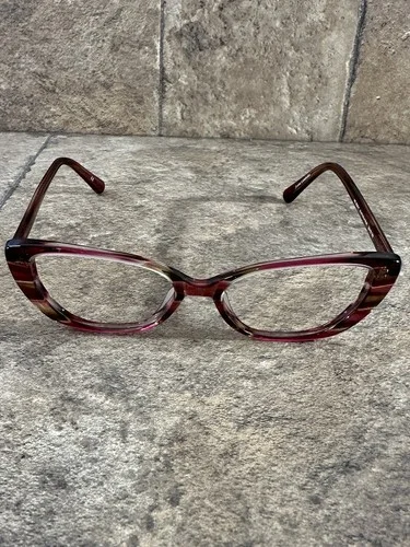 Archer & Avery WC2020-7 Women’s Cat Eye Red/Yellow Eyeglasses Frames 53-16-140
