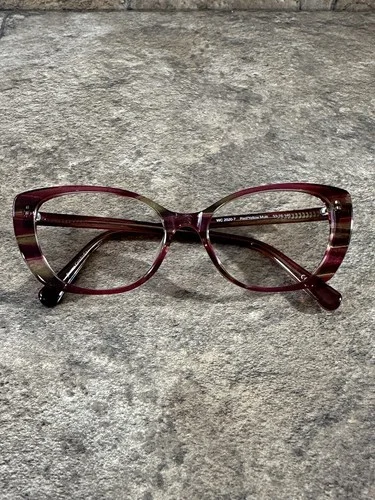 Archer & Avery WC2020-7 Women’s Cat Eye Red/Yellow Eyeglasses Frames 53-16-140 2