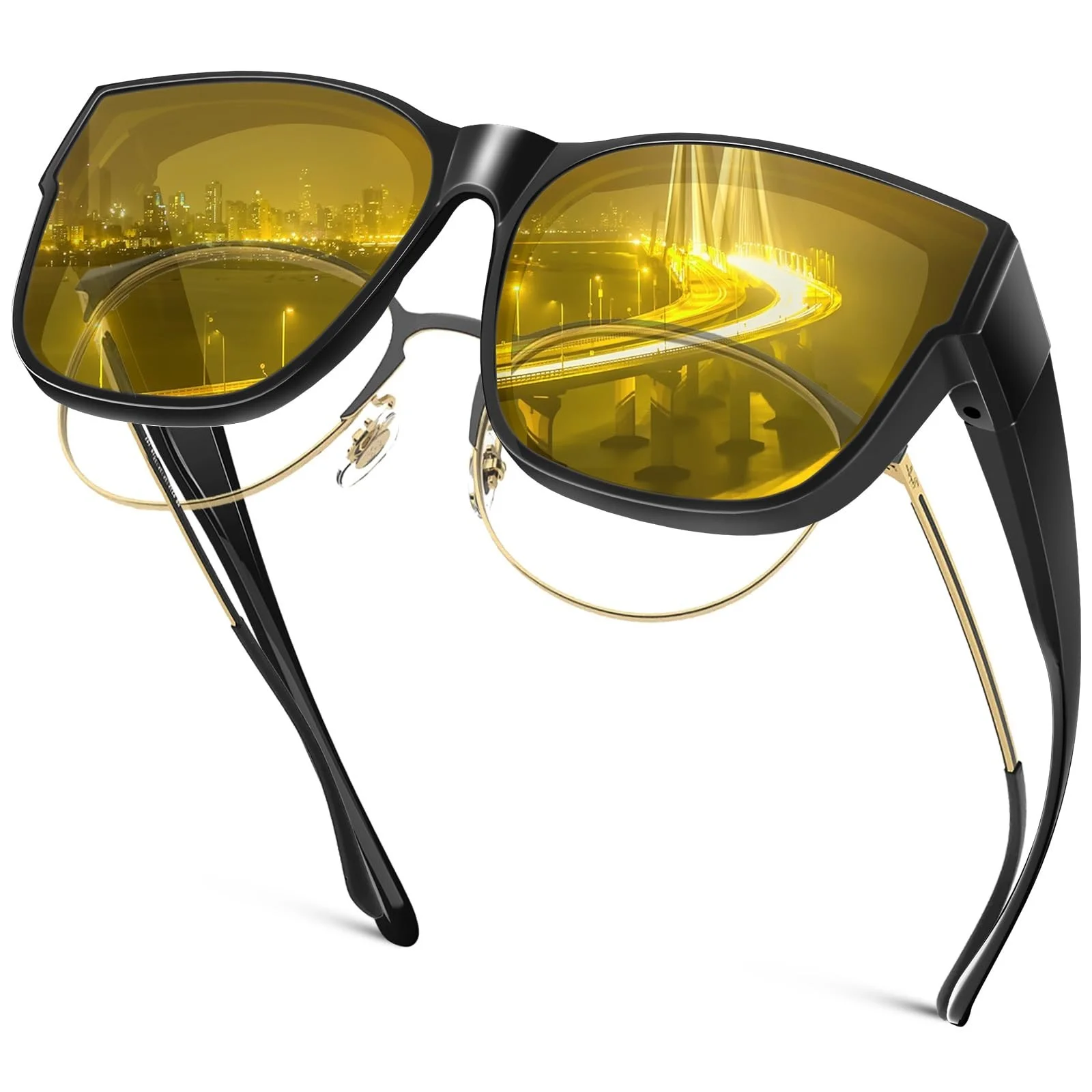 HD Polarized Day＆ Night Vision Glasses for Women Men Anti-glare Driving Sunglass 3