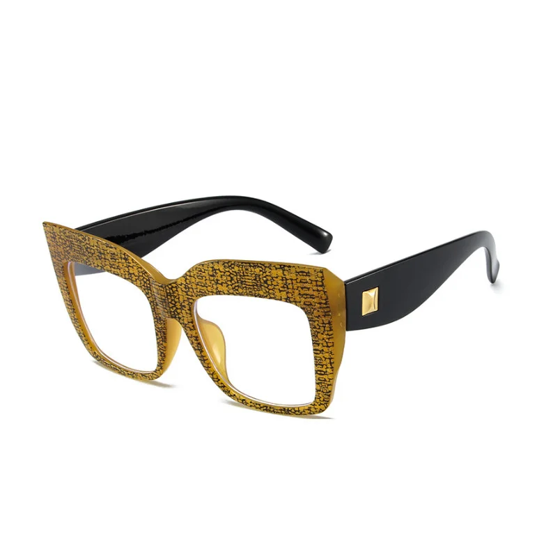 Jean Lafont Eyeglasses Frames TARA 103 Black Yellow Rectangle Full Rim 50-13-142 3
