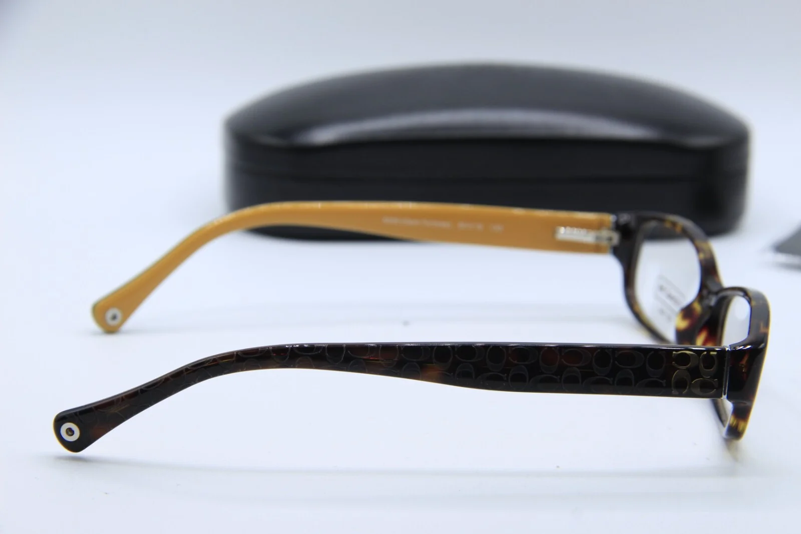 NEW COACH HC 6001 5055 HAVANA YELLOW AUTHENTIC FRAMES EYEGLASSES 50-15 2