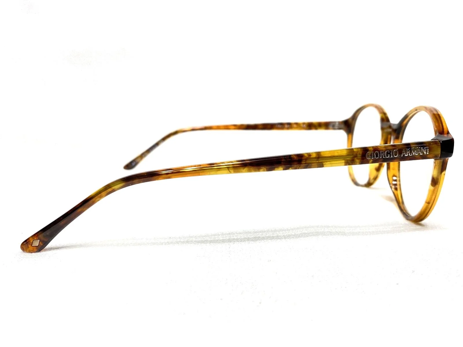 NEW Giorgio Armani AR7004 5191 Mens Yellow Havana Round Eyeglasses Frames 51/19 3