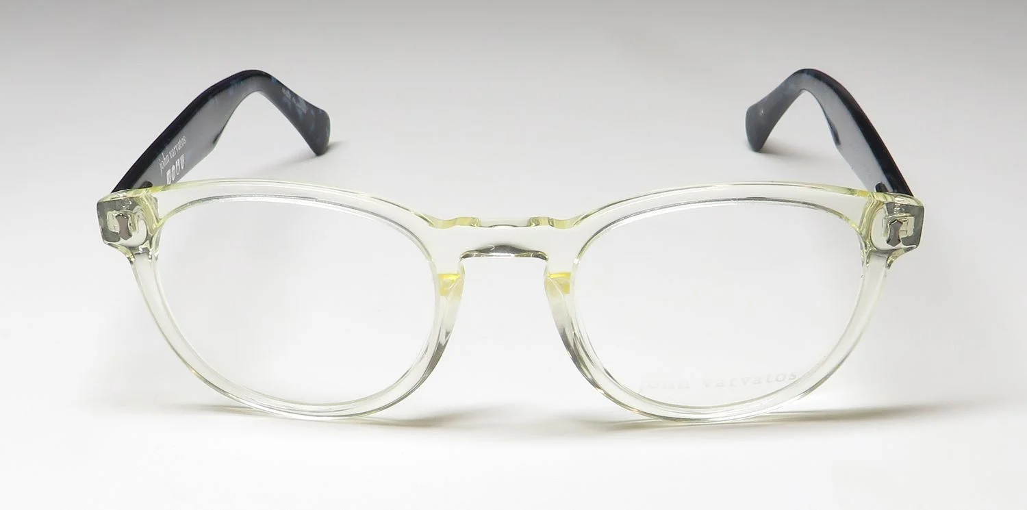 NEW JOHN VARVATOS V416 GLASSES YELLOW CRYSTAL 49-21-145 JAPAN PLASTIC YELLOW 4