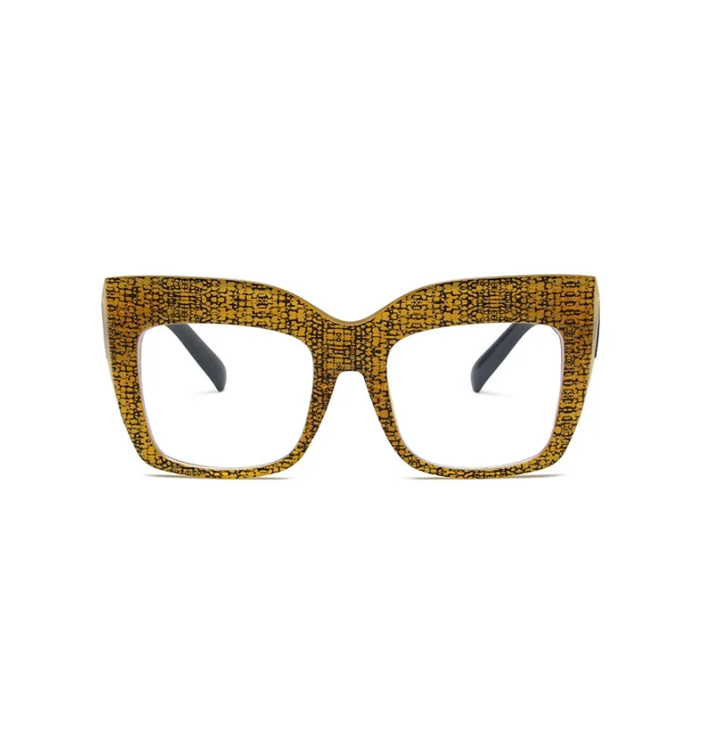 Oversize Anti Blue Light Eyeglasses For Women Clear Lens Retro Glasses Frames 2