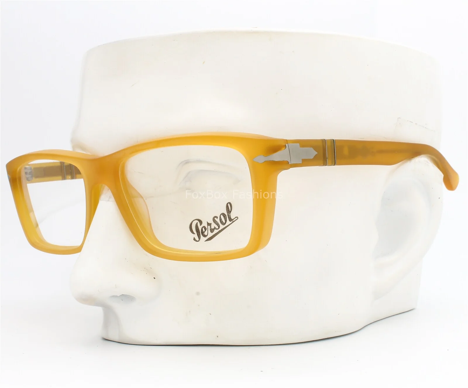 Persol 3060V 9010 Eyeglasses Glasses Matte Transparent Marigold Yellow 56-17-145