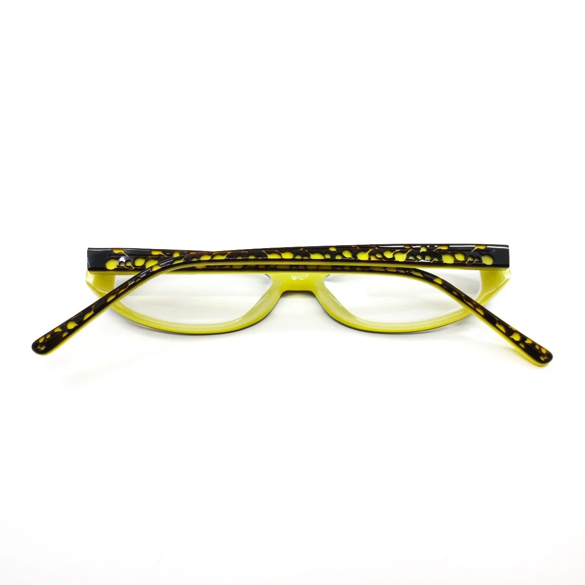 Premium Havana/sun Eyeglasses Frames yellow Rectangular Full Rim 50-15-140 2