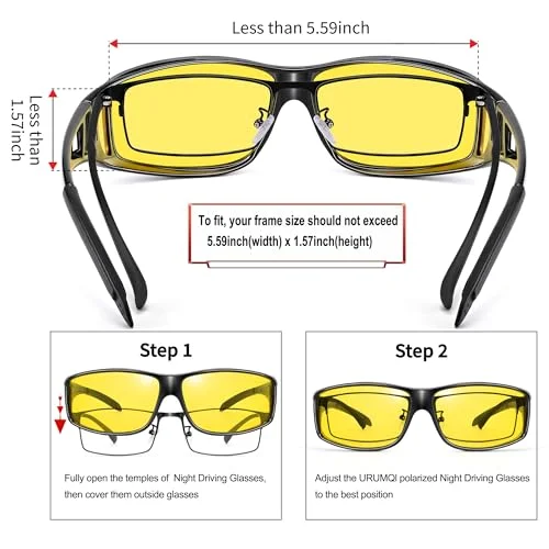 Top Anti-glare Day Night Vision Glasses Polarized Sunglasses Goggles For Driver 3