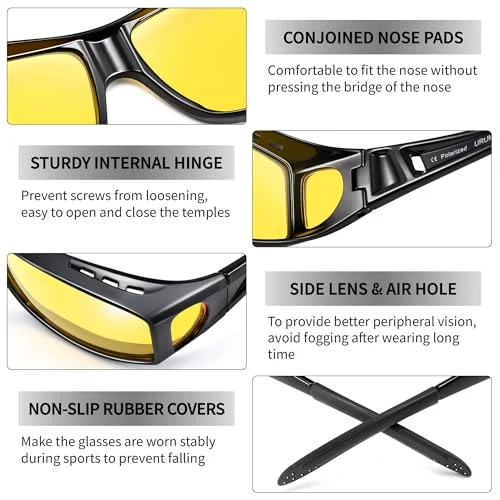 Top Anti-glare Day Night Vision Glasses Polarized Sunglasses Goggles For Driver 4
